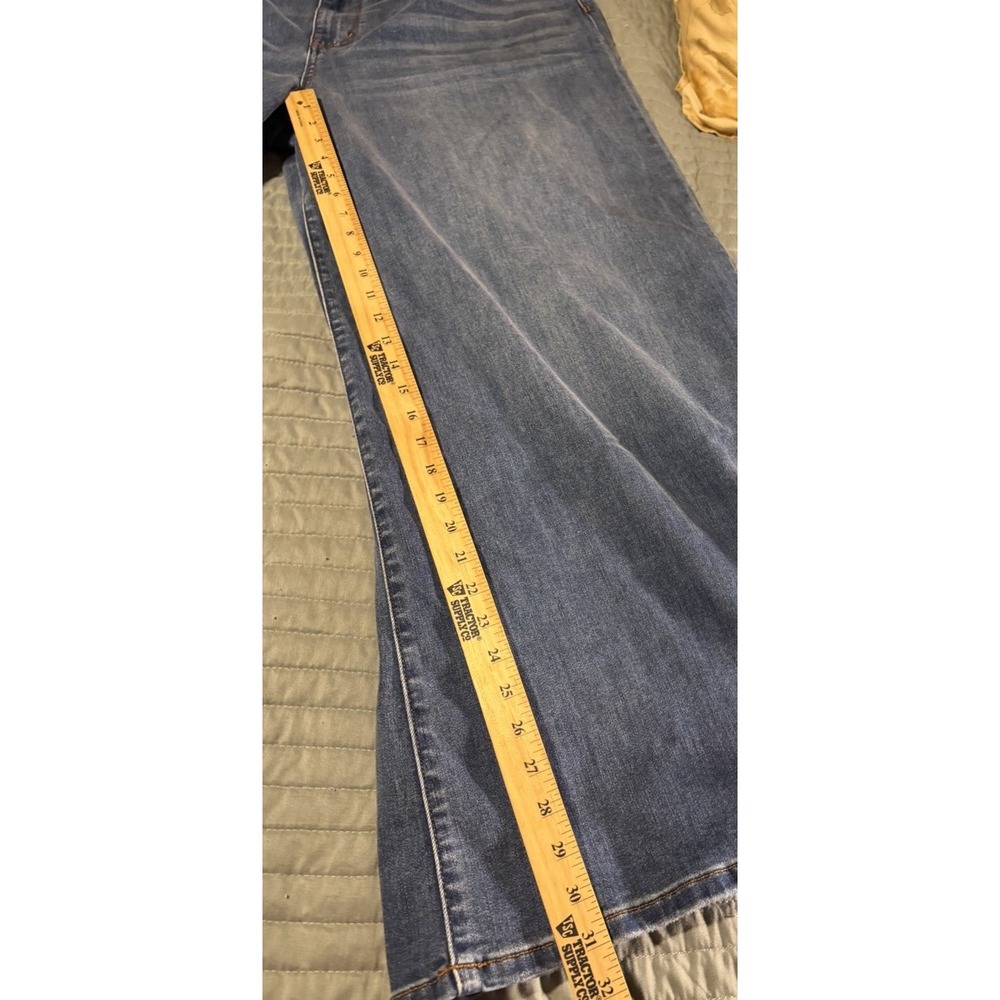 Judy Blue Palazzo Jeans 22W High Rise Wide Leg Stretch Denim Medium Wash - Picture 4 of 12